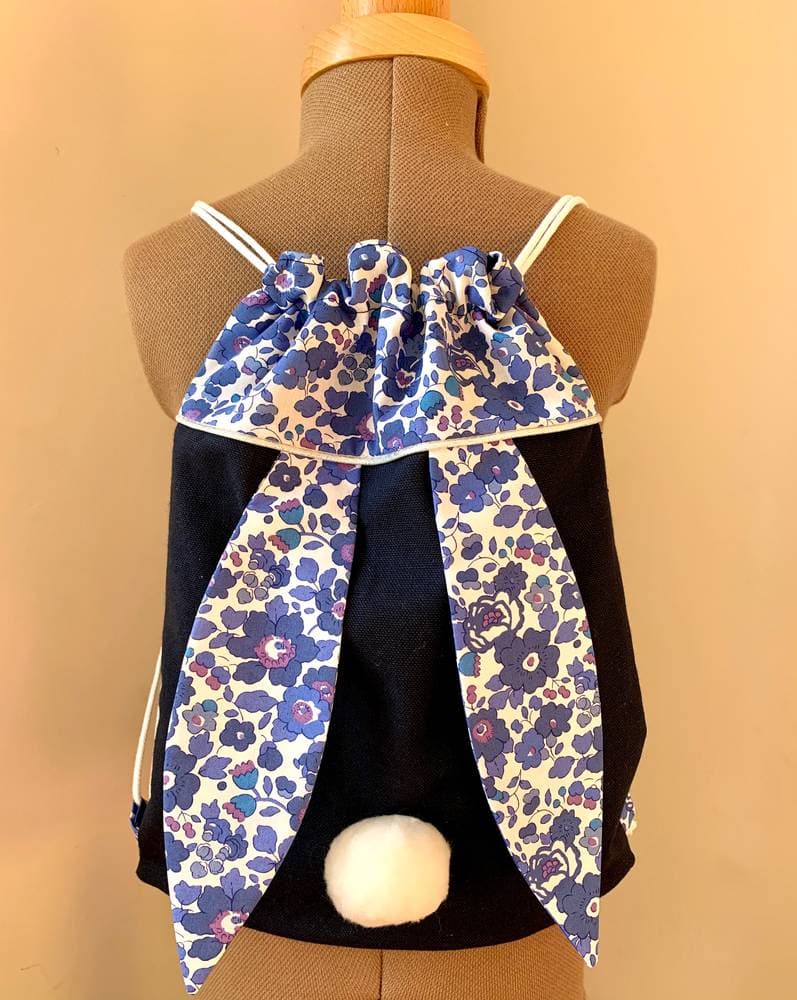 Sac à dos lapin liberty au choix sur commande